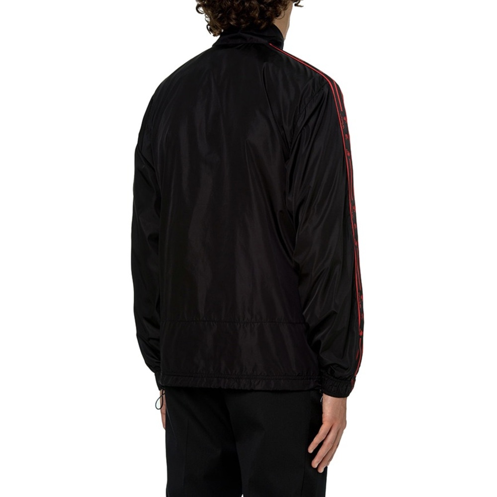 OFF WHITE C/o Virgil Abloh Black Nylon Stripe Track Top - Picture 13 of 13